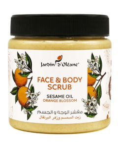 JARDIN OLEANE FACE& BODY SCRUB SESAME OIL ORANGE BLOSSOM500 ML