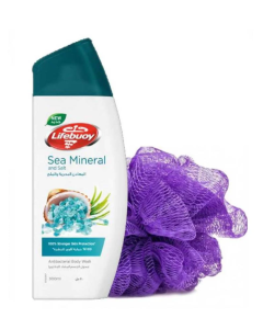 LIFEBUOY SEA MINERAL BODY WASH WITH LOOFAH 300ML